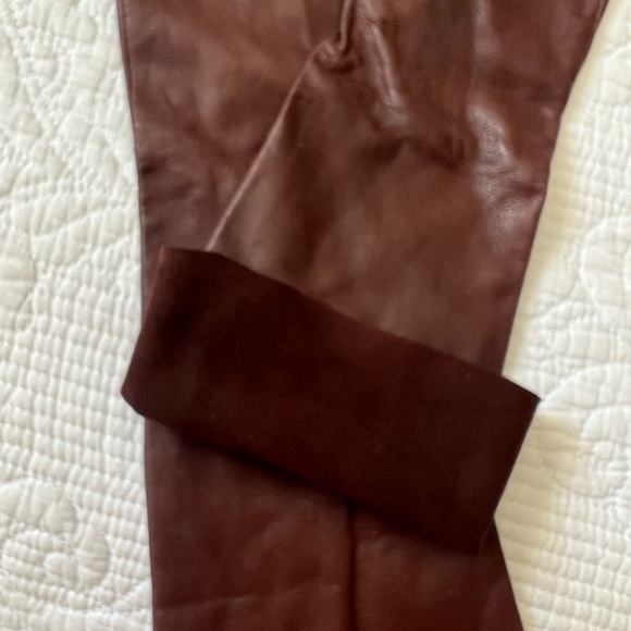 Vintage Burgundy Leather Gloves - Picture 3 of 3